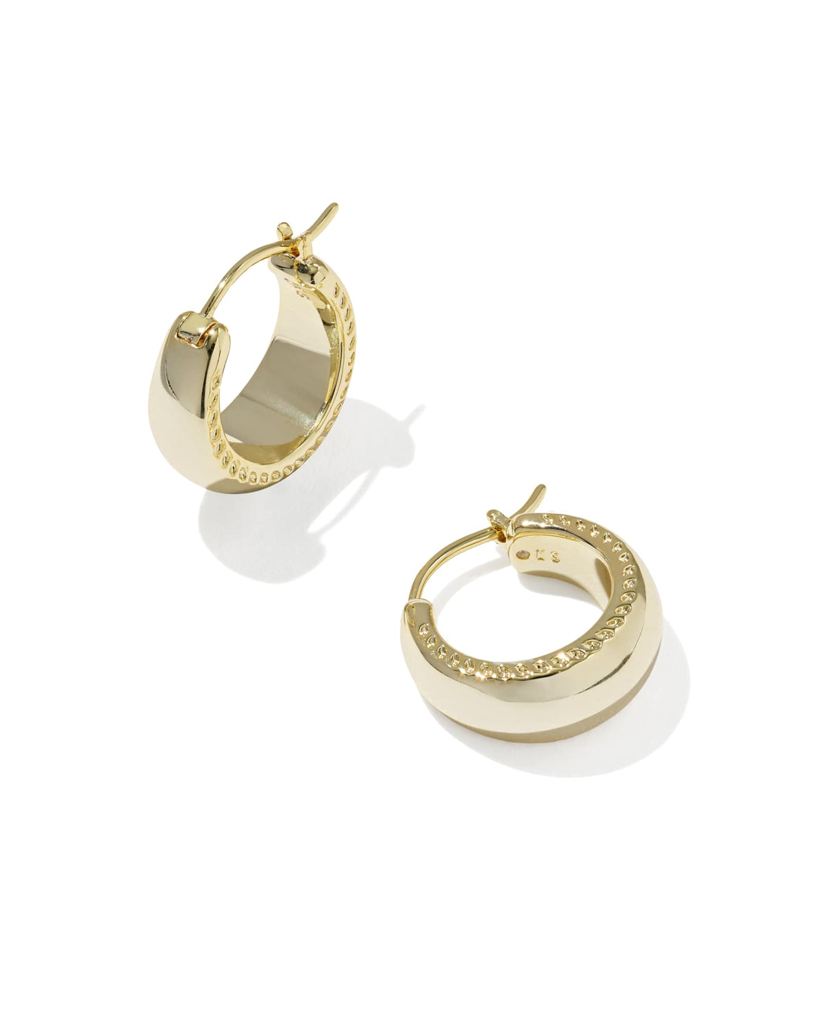 Avaline Gabriella Vintage Silver Set of 2 Huggie Earrings