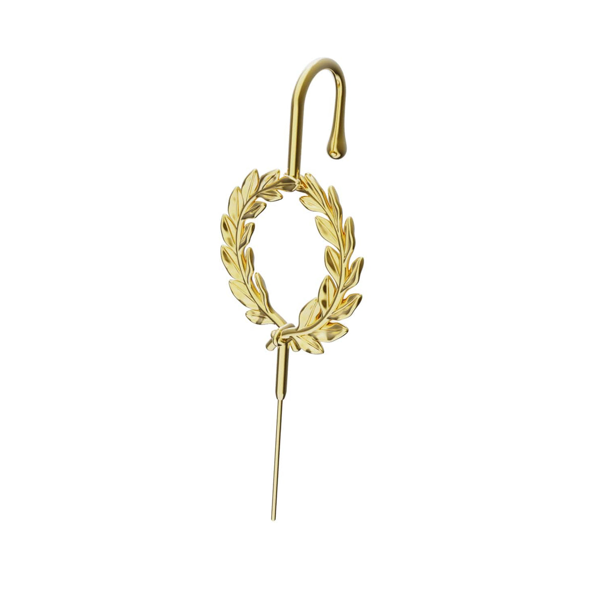 Regel Laurel ear cuff in gold, single