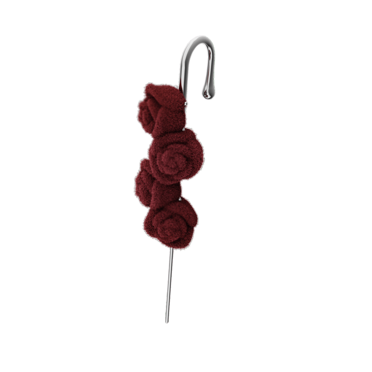 Thorn & Grace ear cuff in silver, single
