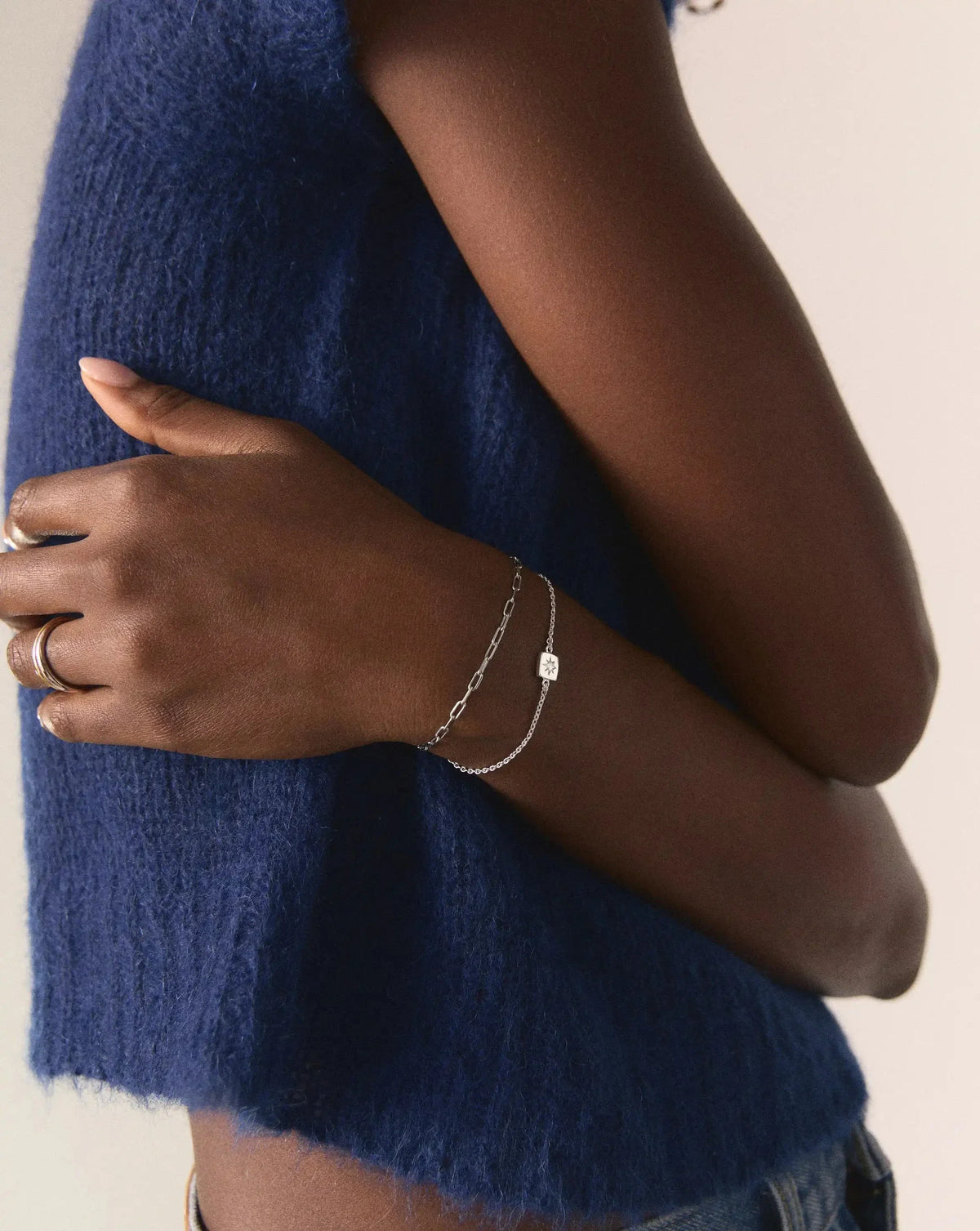 Avaline April Birthstone Slider Bracelet