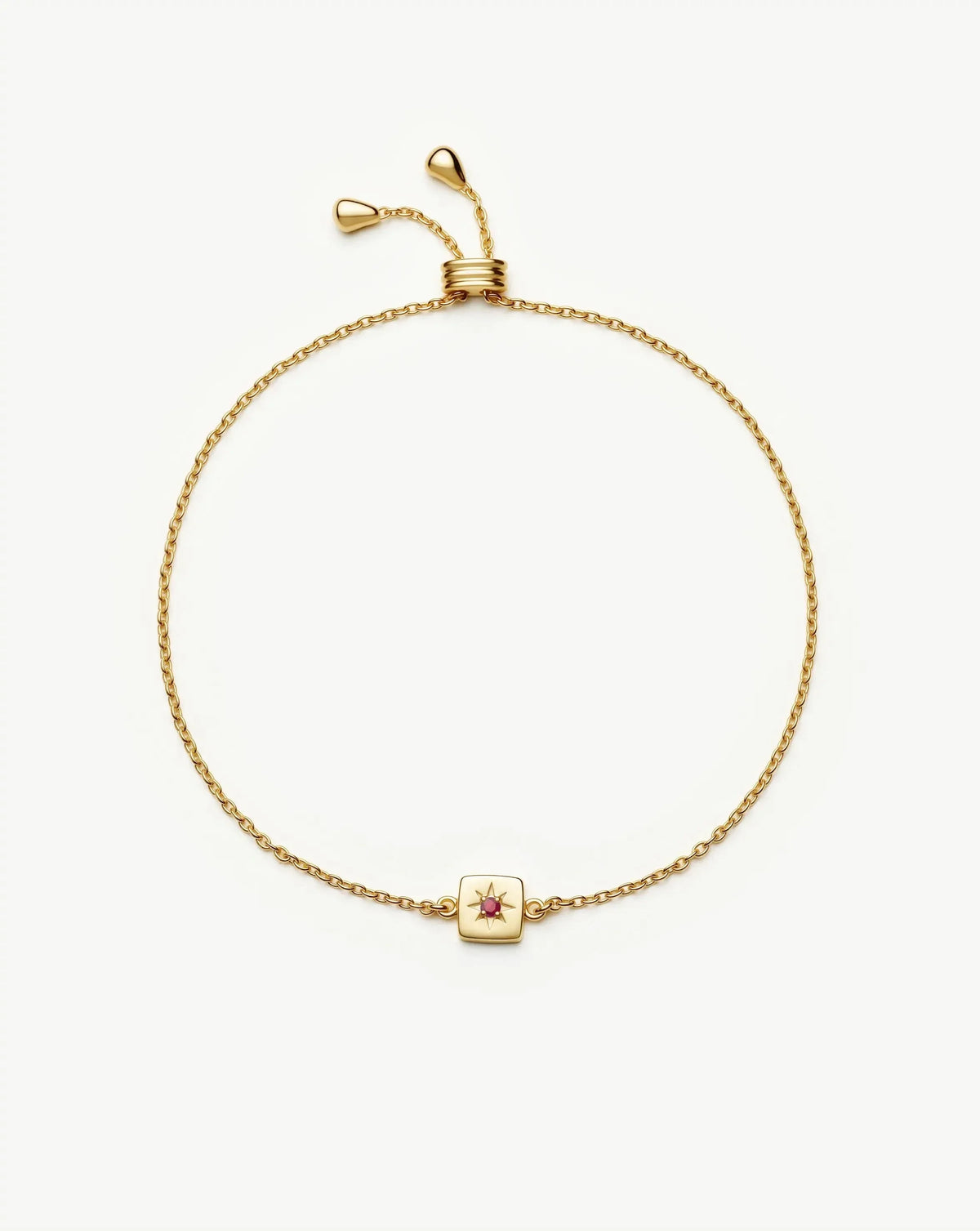 Avaline July Birthstone Slider Bracelet