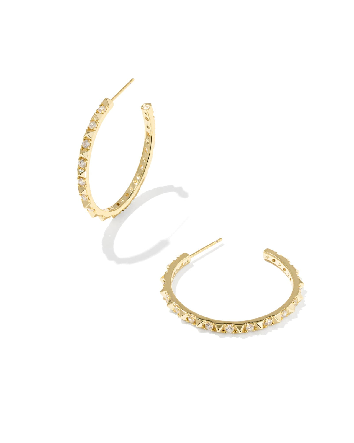 Avaline Fate Gold Hoop Earrings
