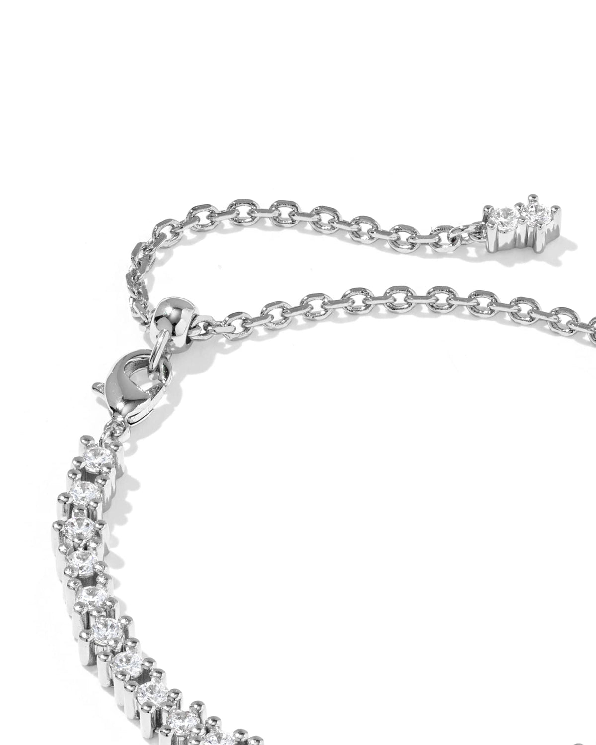 Avaline Fate Silver Tennis Bracelet