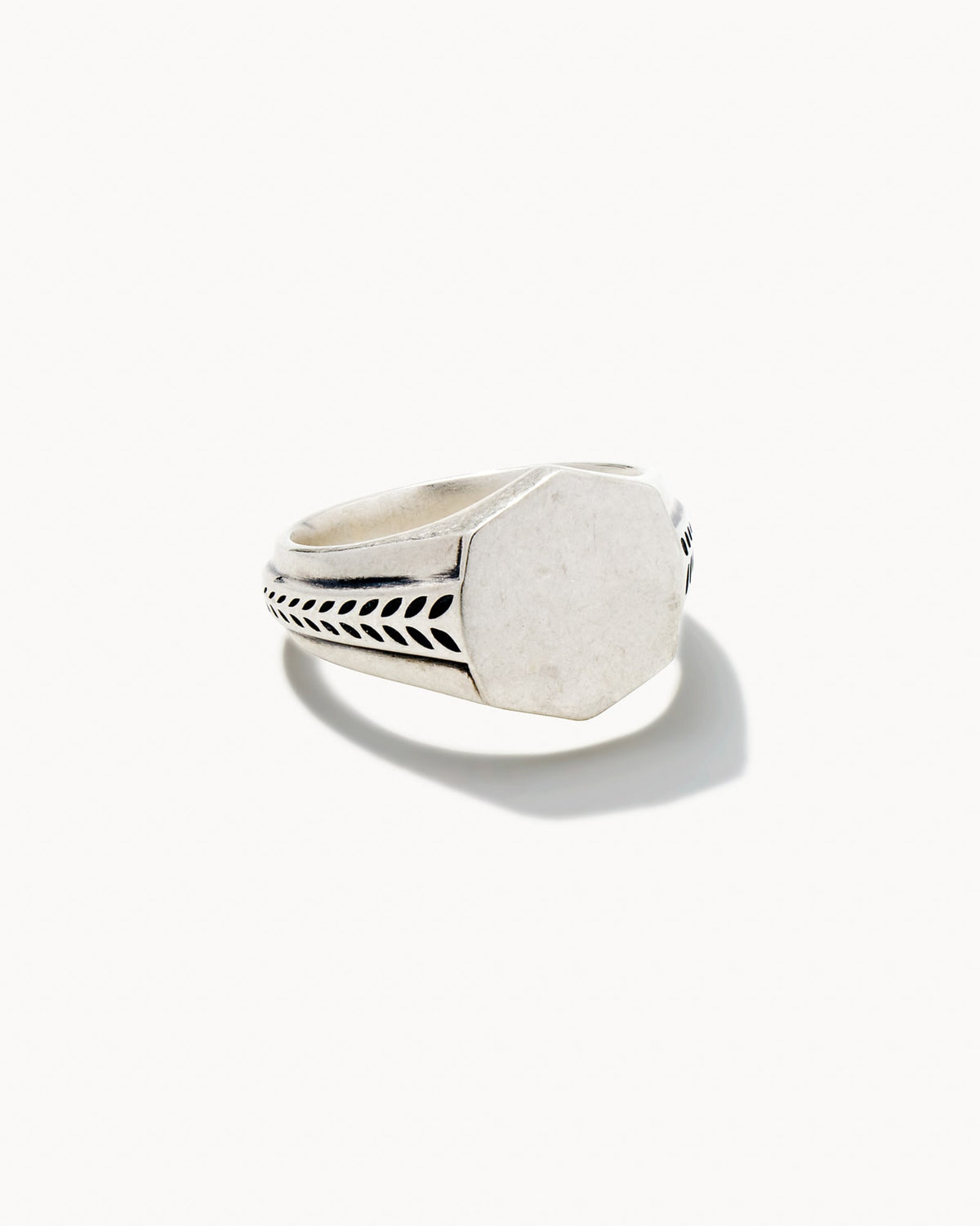 Avaline Hicks Signet Ring in Oxidized Sterling Silver