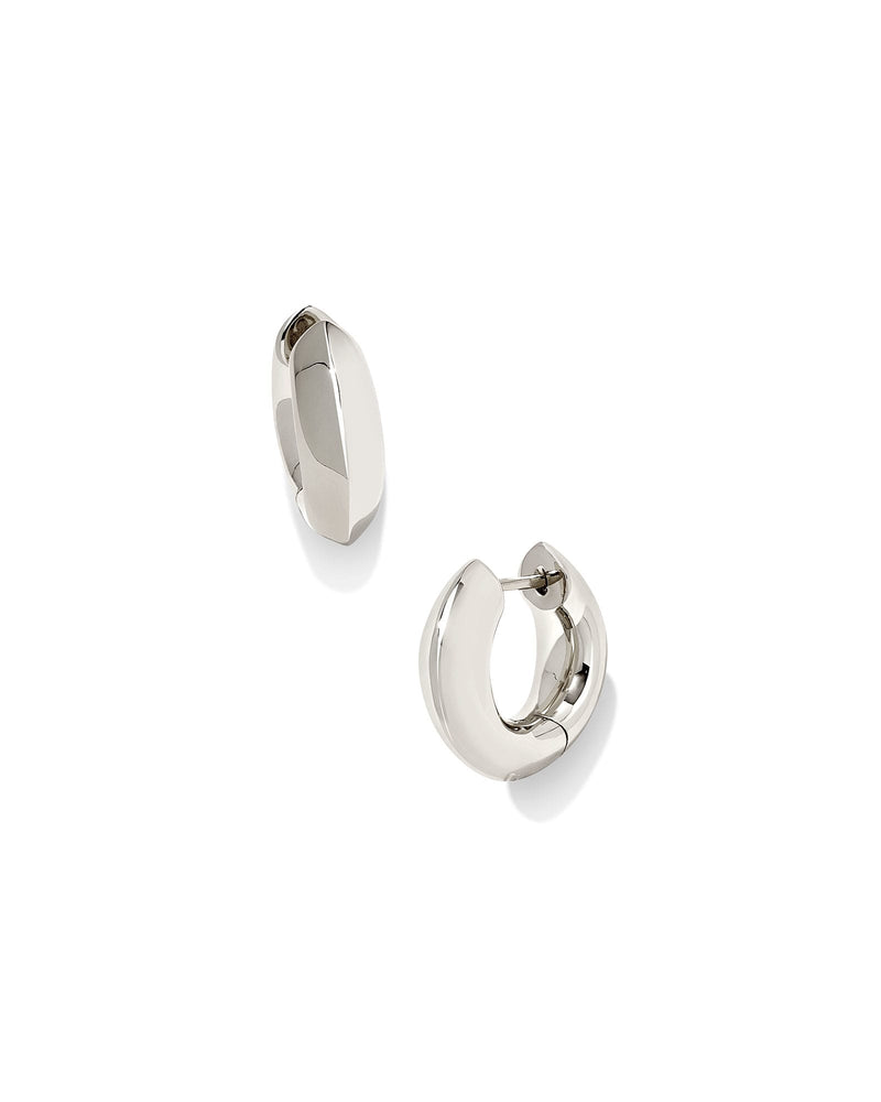 Avaline Mikki Metal Huggie Earrings in Gold