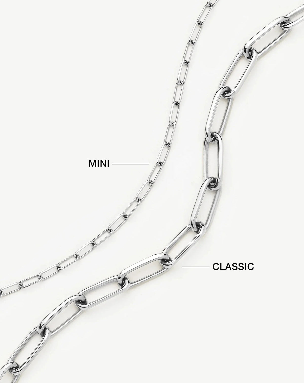 Avaline Mini Paperclip Chain Bracelet