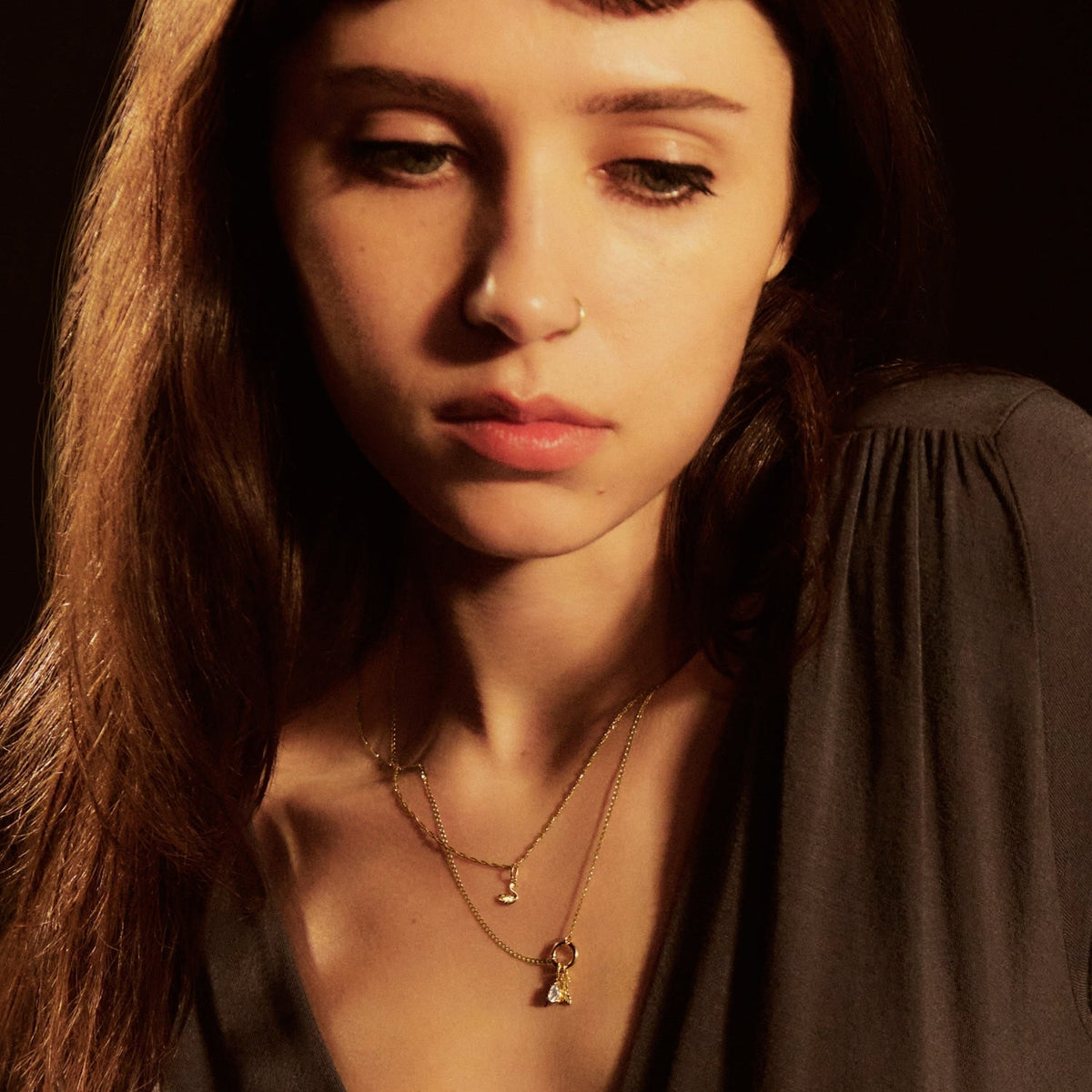 Avaline Drying Tears Gold Charm