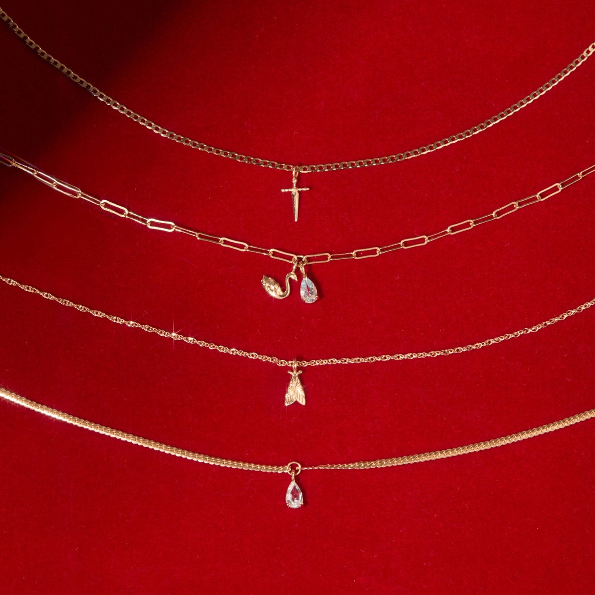 Avaline Drying Tears Gold Charm