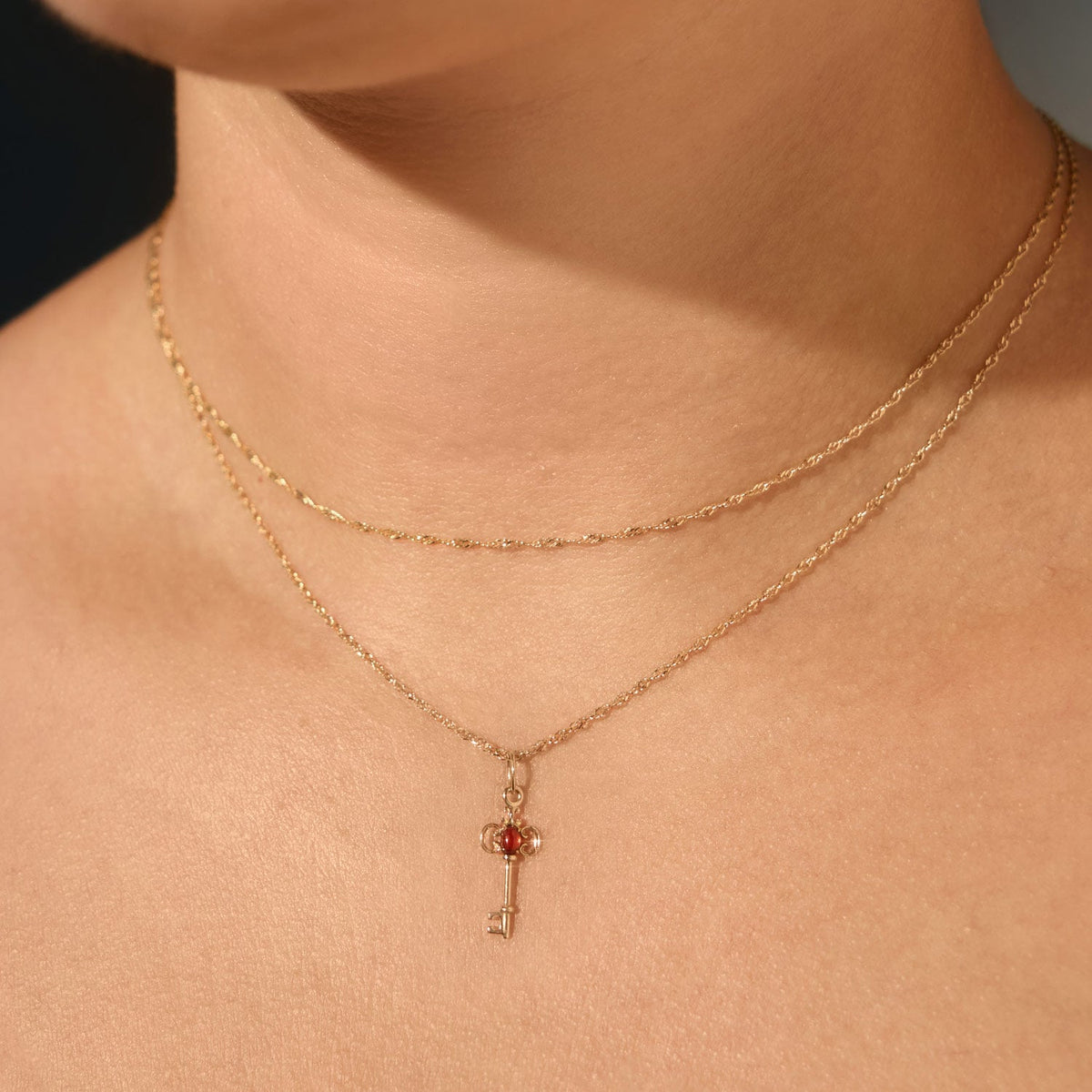 Avaline Hidden Key Gold Charm