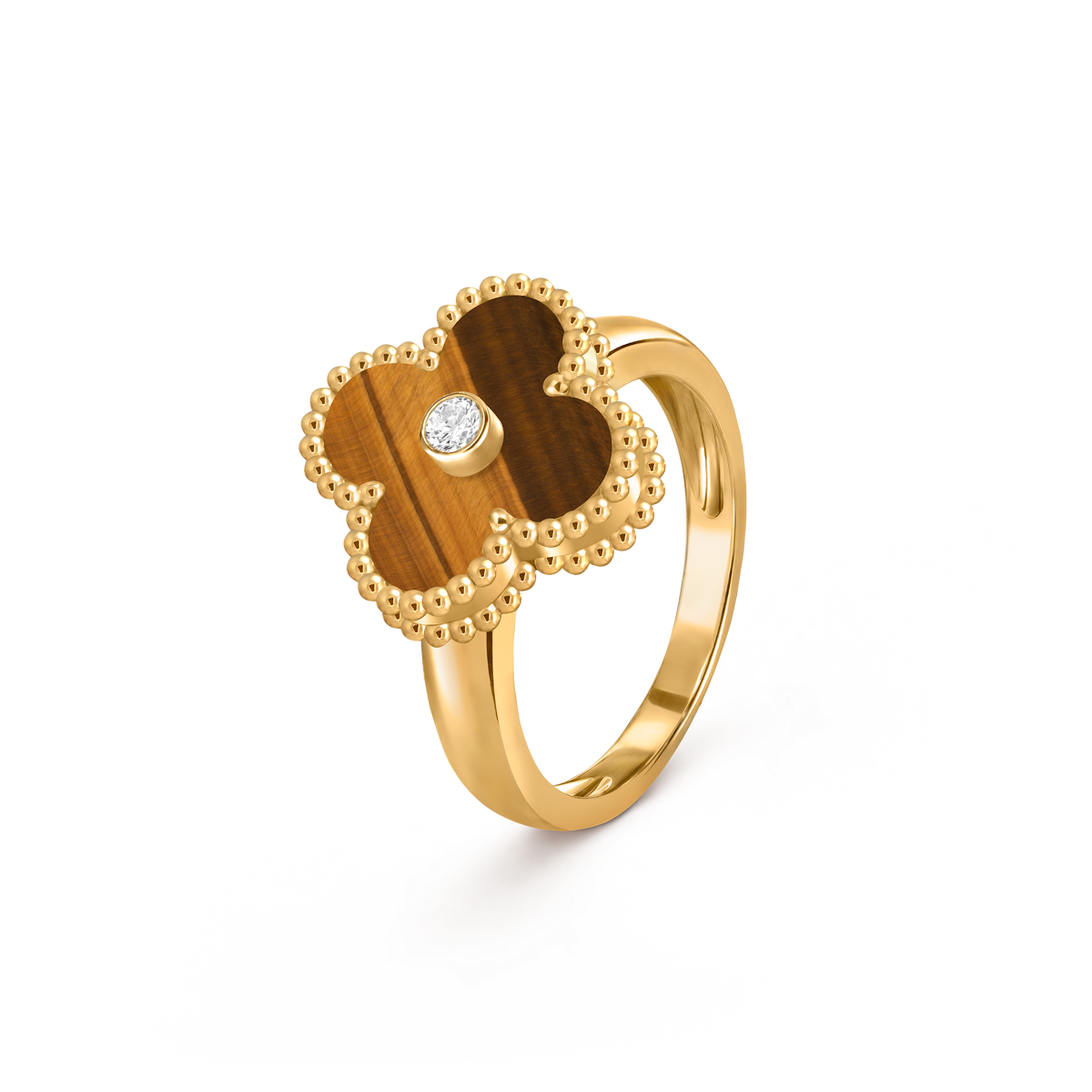 Avaline Alhambra ring, Tiger Eye