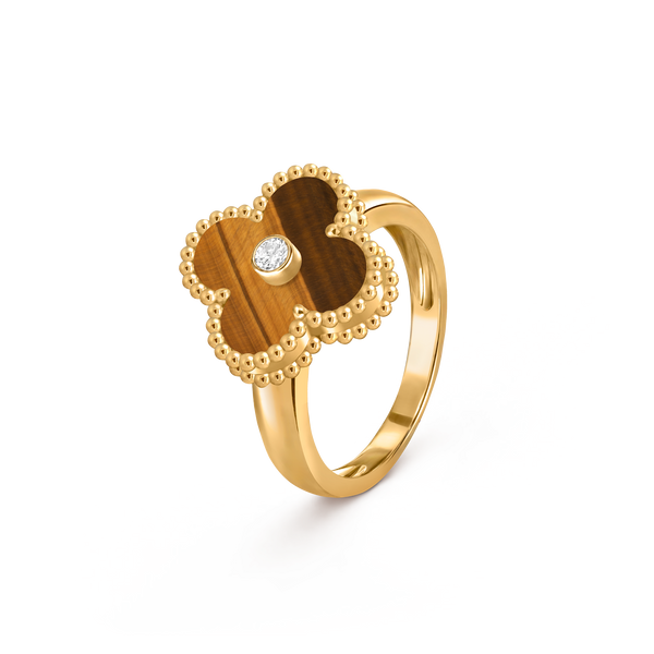 Avaline Alhambra ring, Tiger Eye