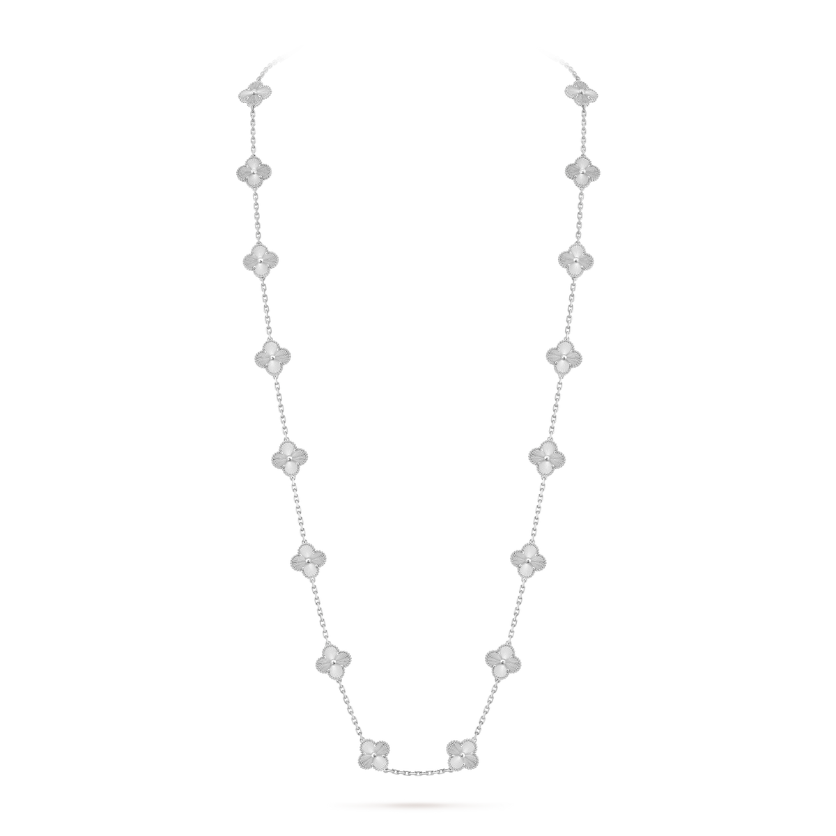Avaline Alhambra long necklace, Gold