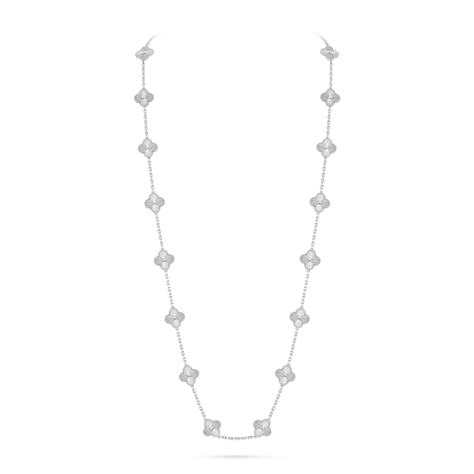 Avaline Alhambra long necklace, Gold