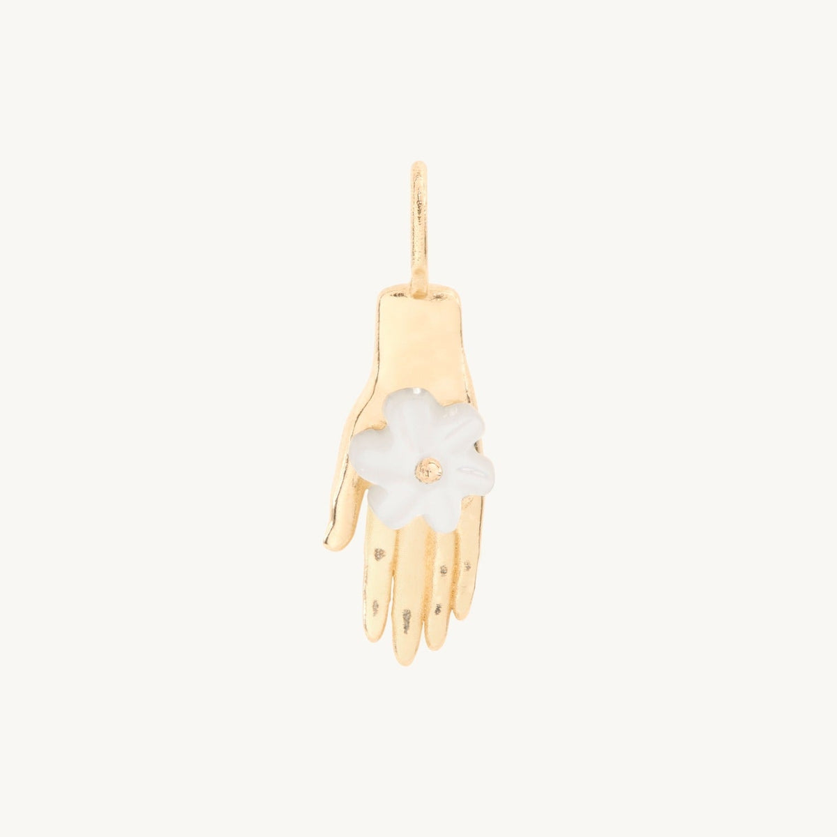 Avaline Night Blooming Jasmine Gold Charm