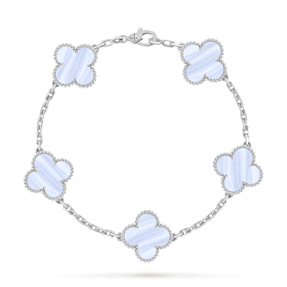 Avaline Alhambra bracelet, Sky Chalcedony