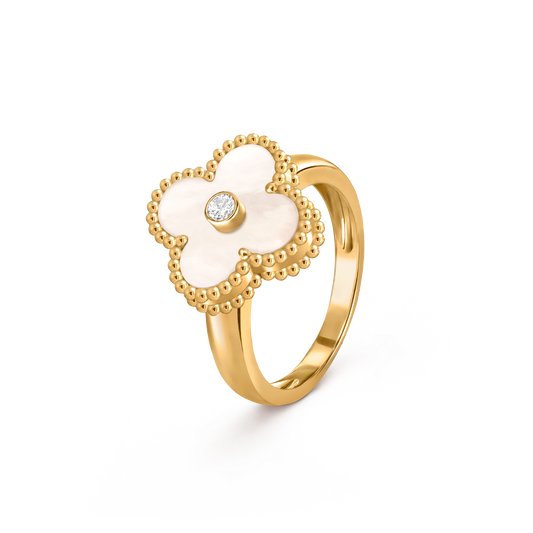 Avaline Alhambra ring, White Pearl