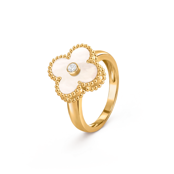Avaline Alhambra ring, White Pearl
