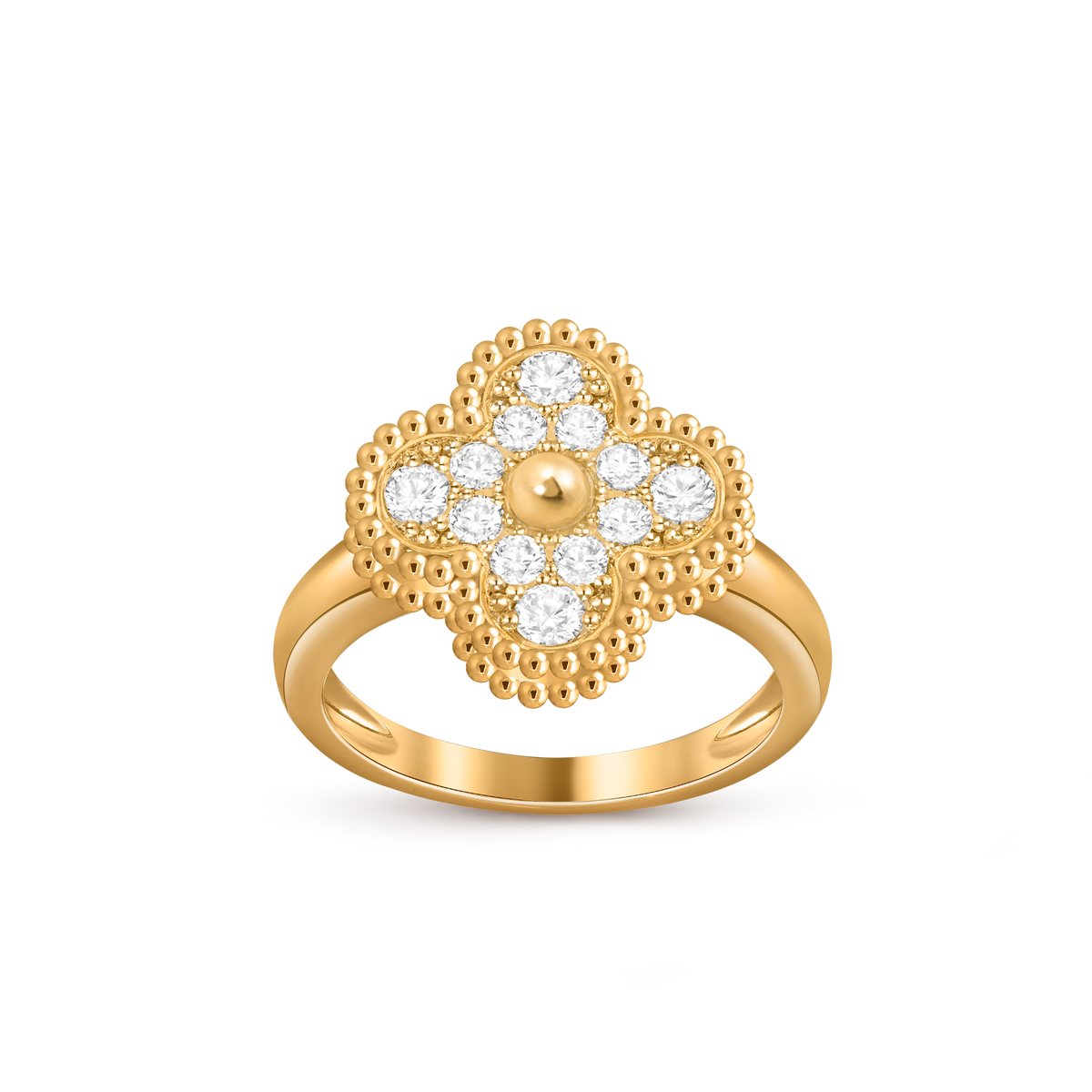 Avaline Alhambra ring, Clear Stone