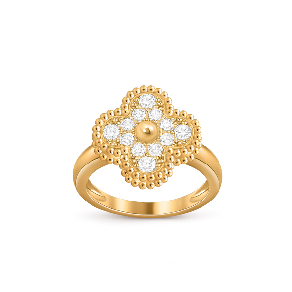 Avaline Alhambra ring, Clear Stone