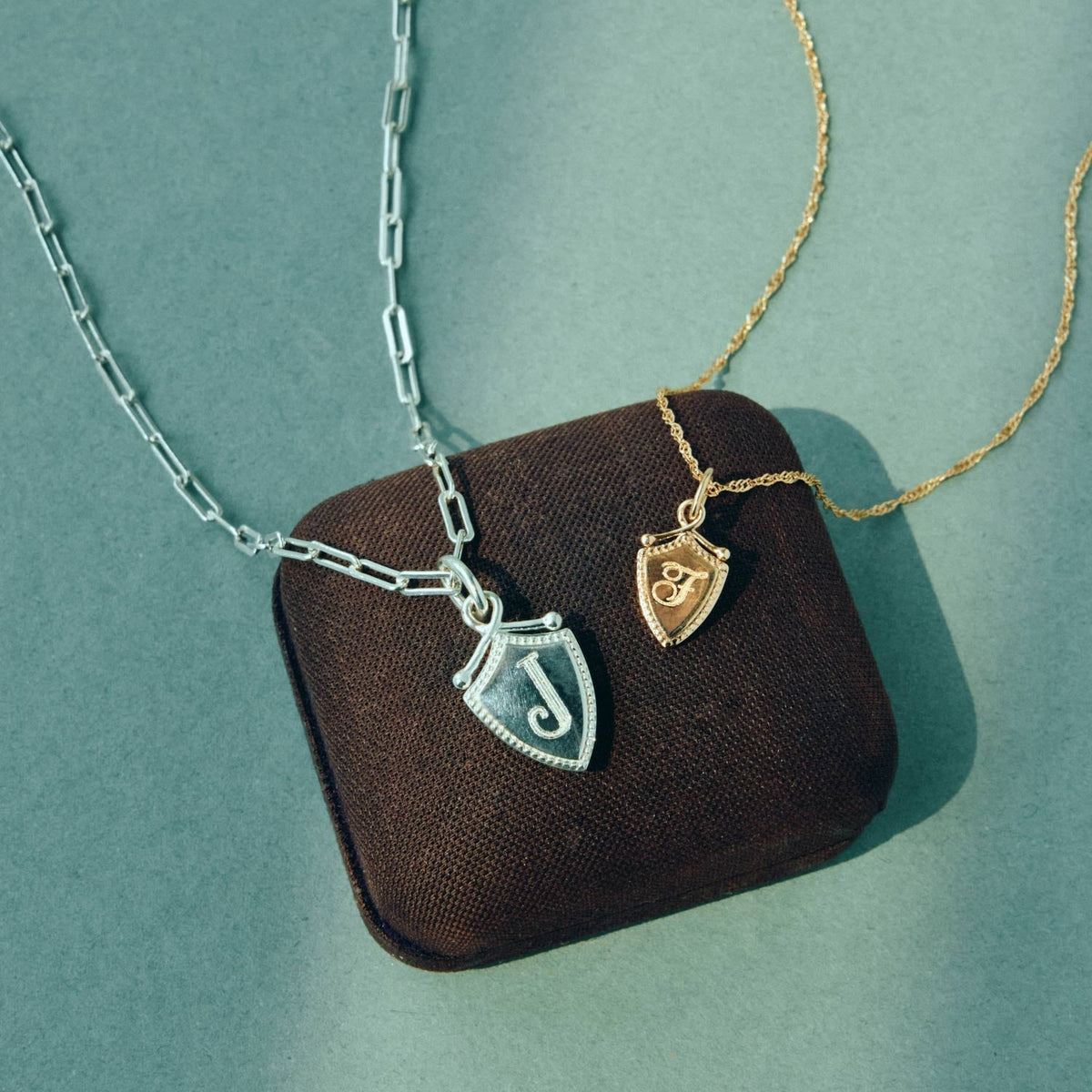 Avaline Oak Shield Charm Large