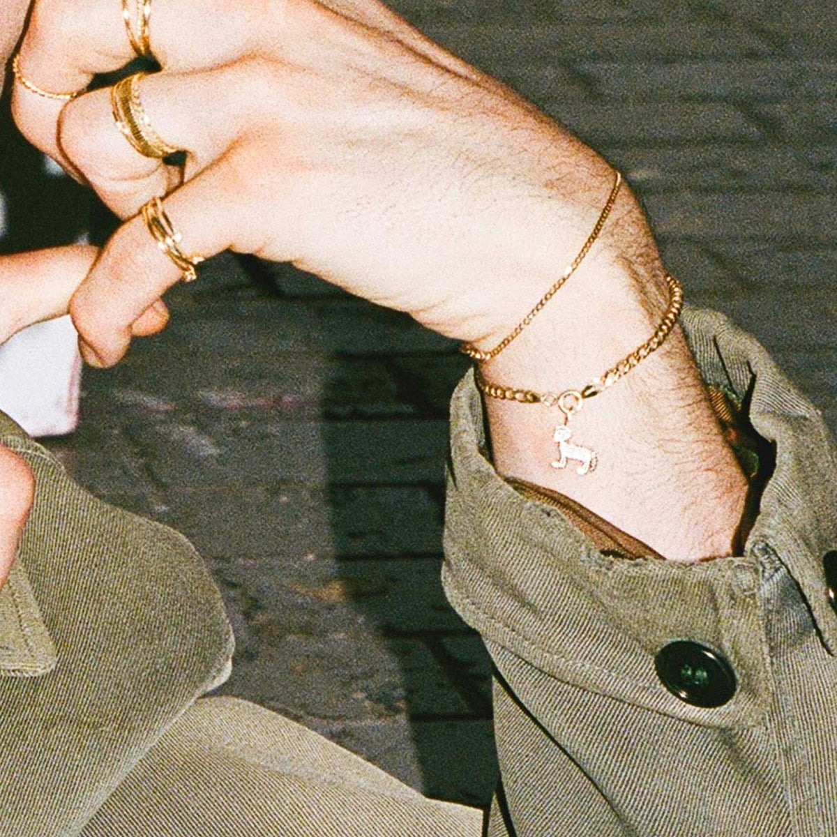 Avaline Horse With A Bowl Cut Gold Charm