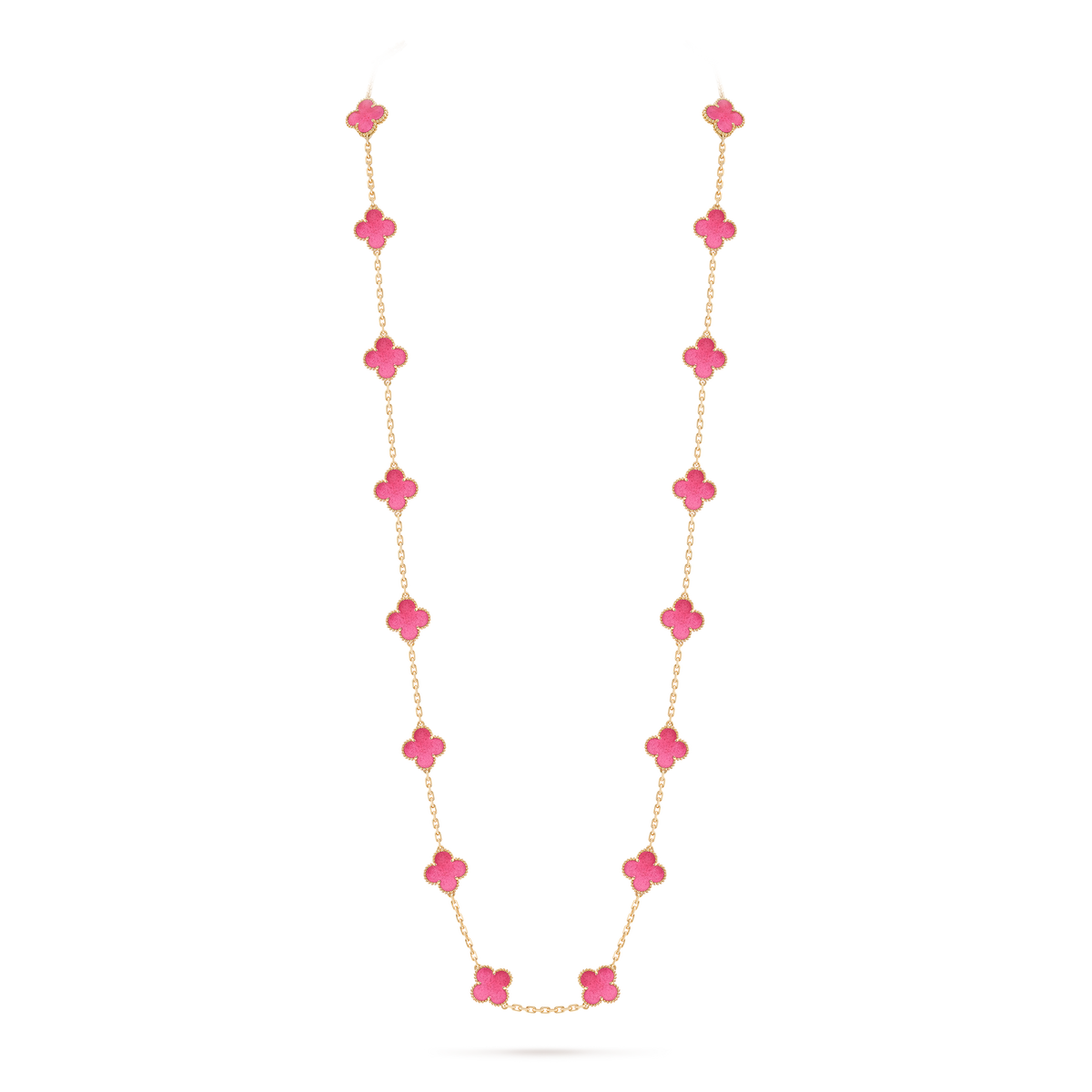 Avaline Alhambra long necklace, Enamel