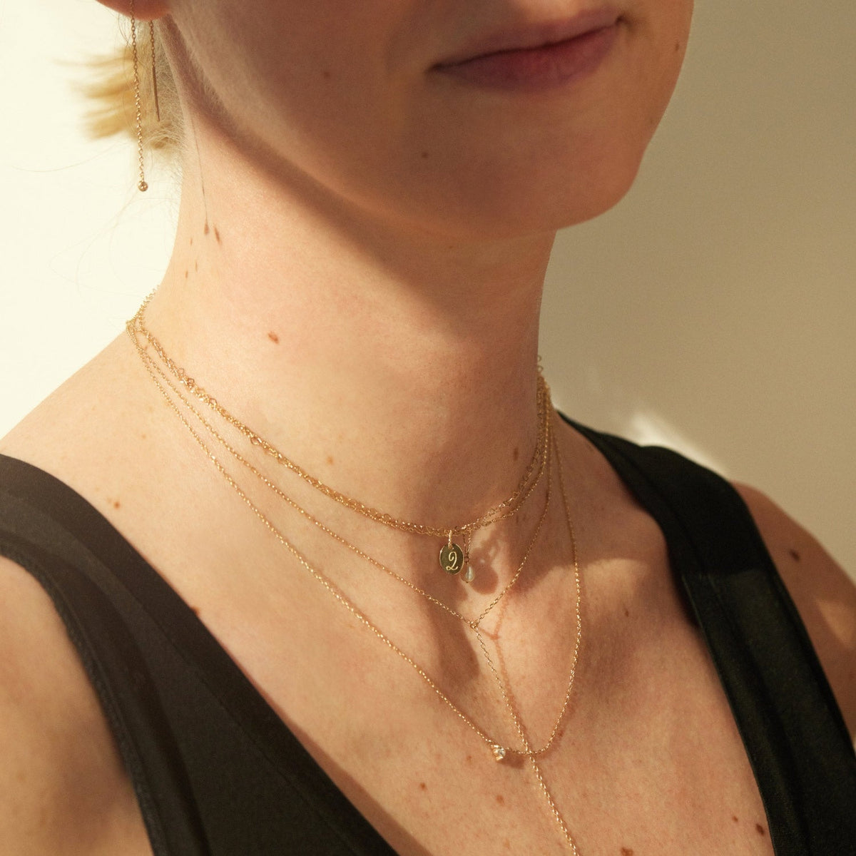 Avaline Baby Gold Letter Charm