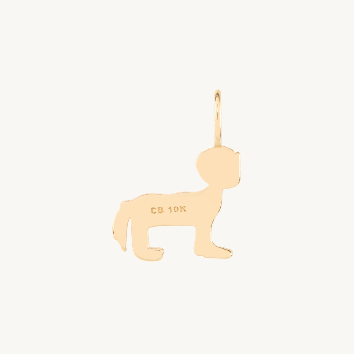 Avaline Horse With A Bowl Cut Gold Charm