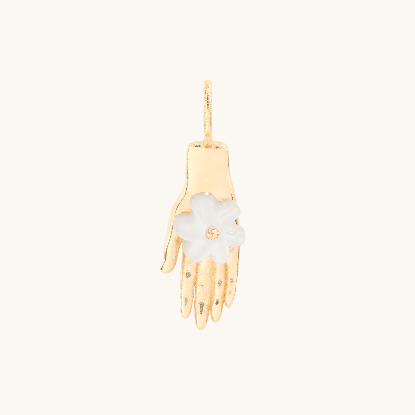 Avaline Night Blooming Jasmine Gold Charm