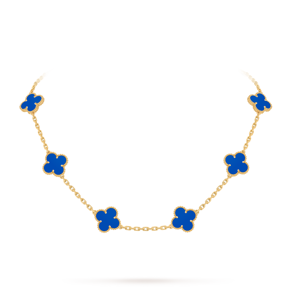 Avaline Alhambra necklace, Blue Agate