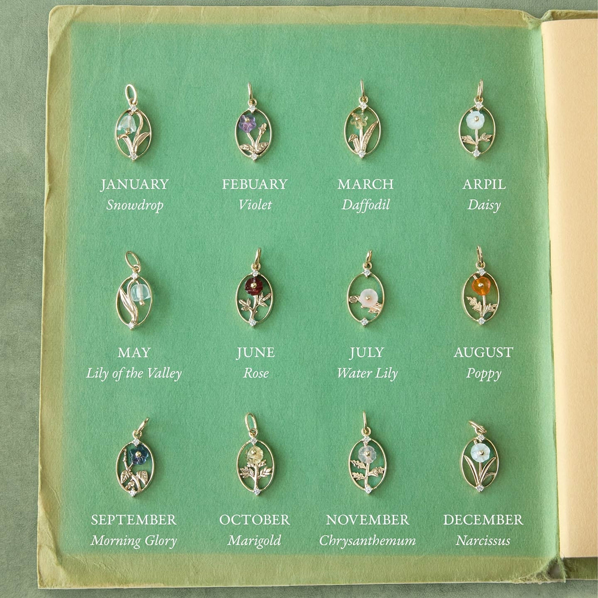 Avaline Flower Season Charm