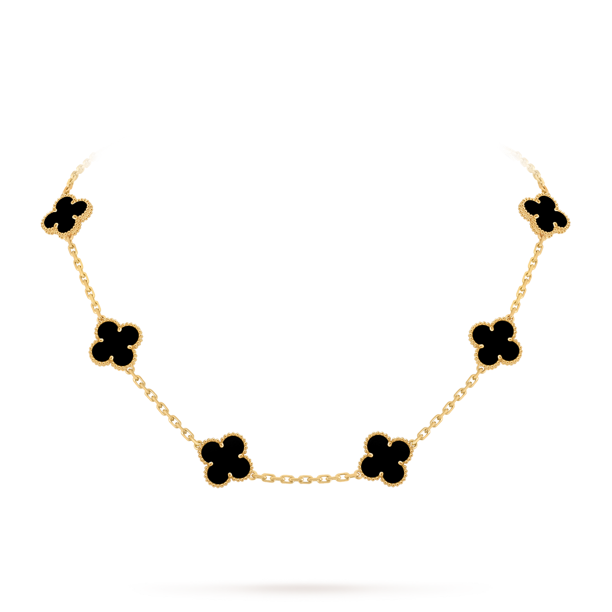 Avaline Alhambra necklace, Black Onyx