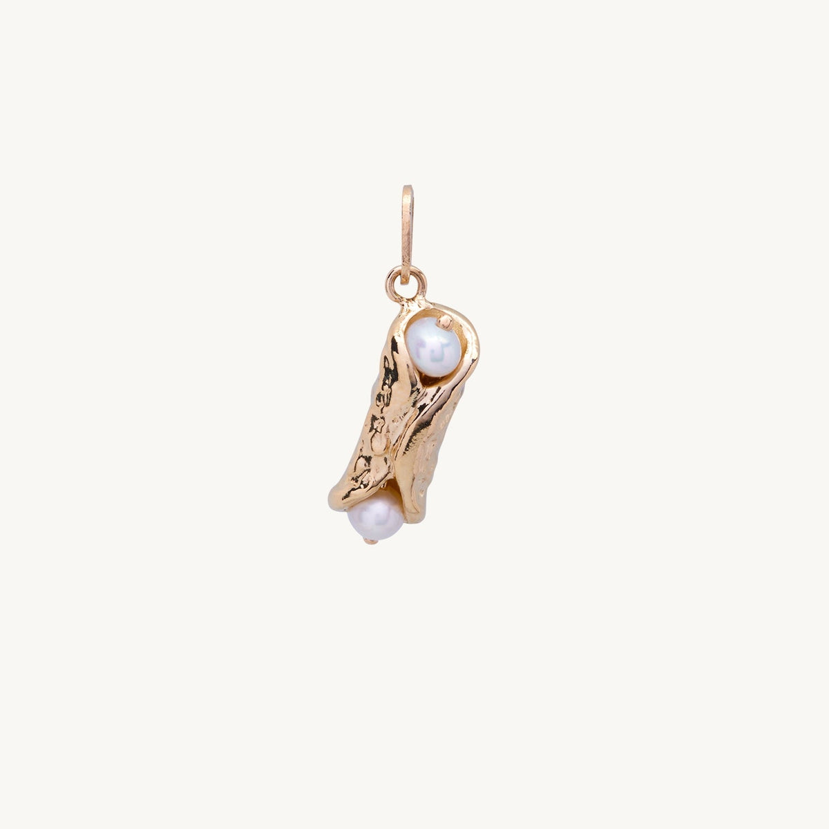 Avaline Holy Cannoli Charm Yellow Gold