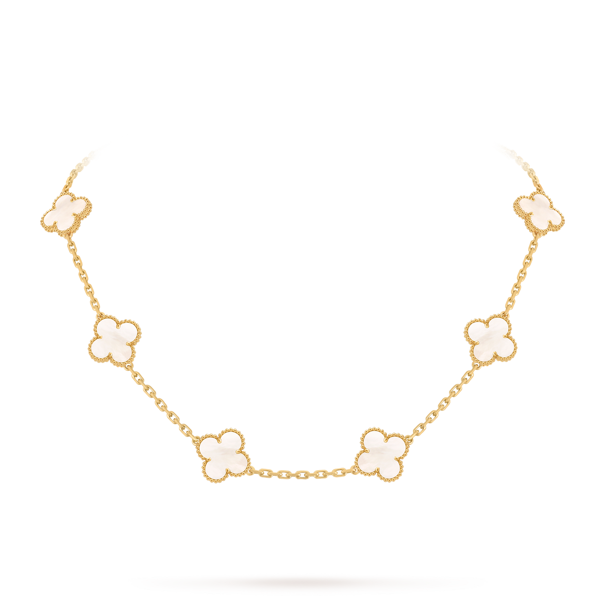 Avaline Alhambra necklace, White Pearl