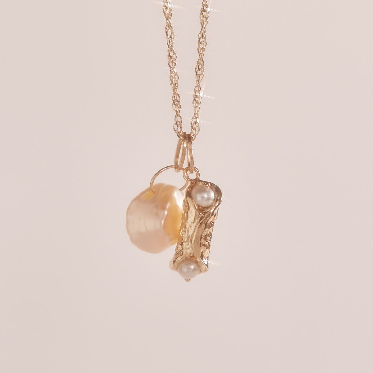 Avaline Holy Cannoli Charm Yellow Gold