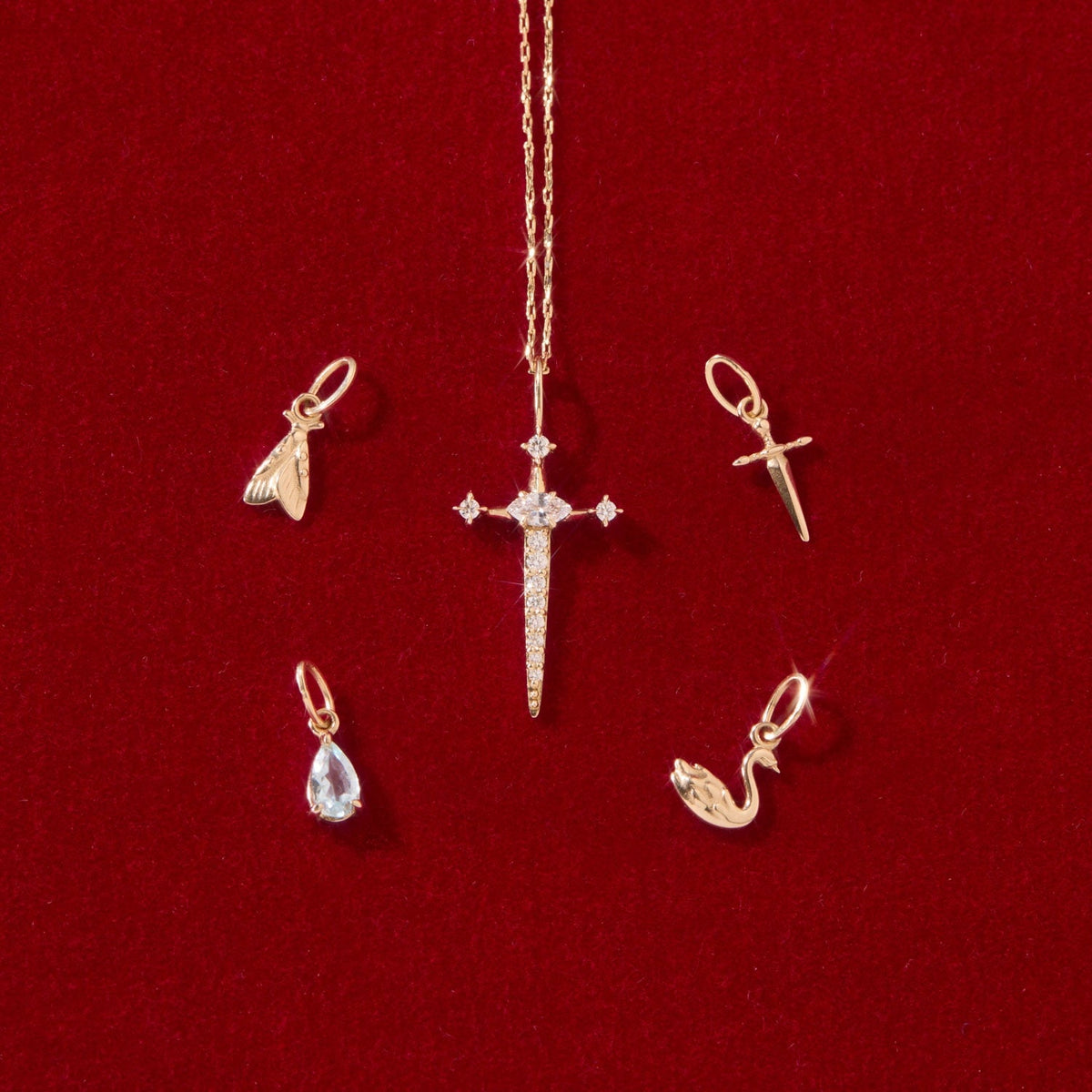 Avaline Drying Tears Gold Charm