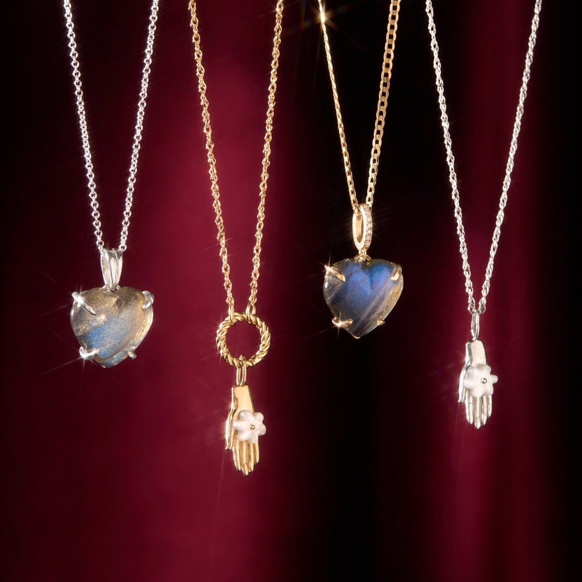 Avaline Afterglow Heart Gold Pendant