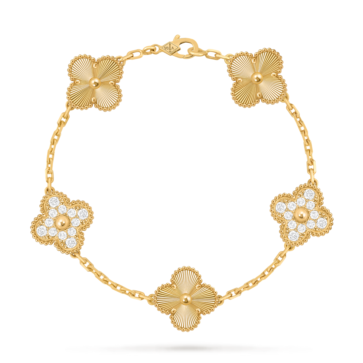 Avaline Alhambra bracelet, Clear Stone