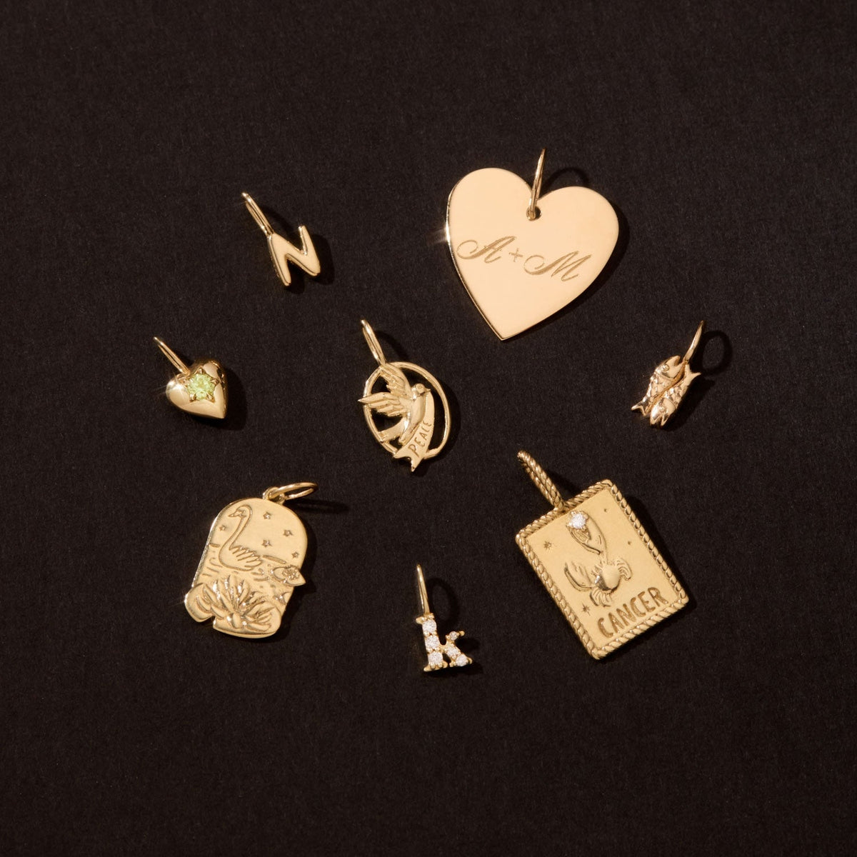Avaline Sweet Heart Birthstone Charm