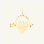 Avaline Beloved Heart Spinner Charm