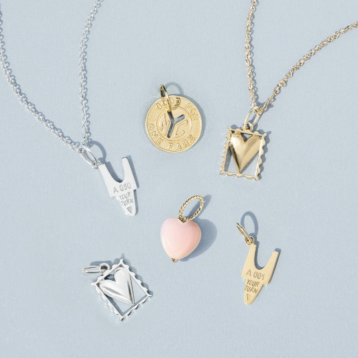 Avaline Sending Love Gold Charm