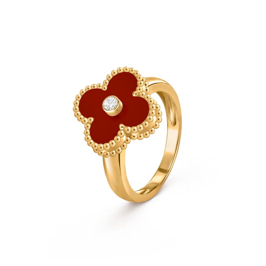 Avaline Alhambra ring, Red Carnelian