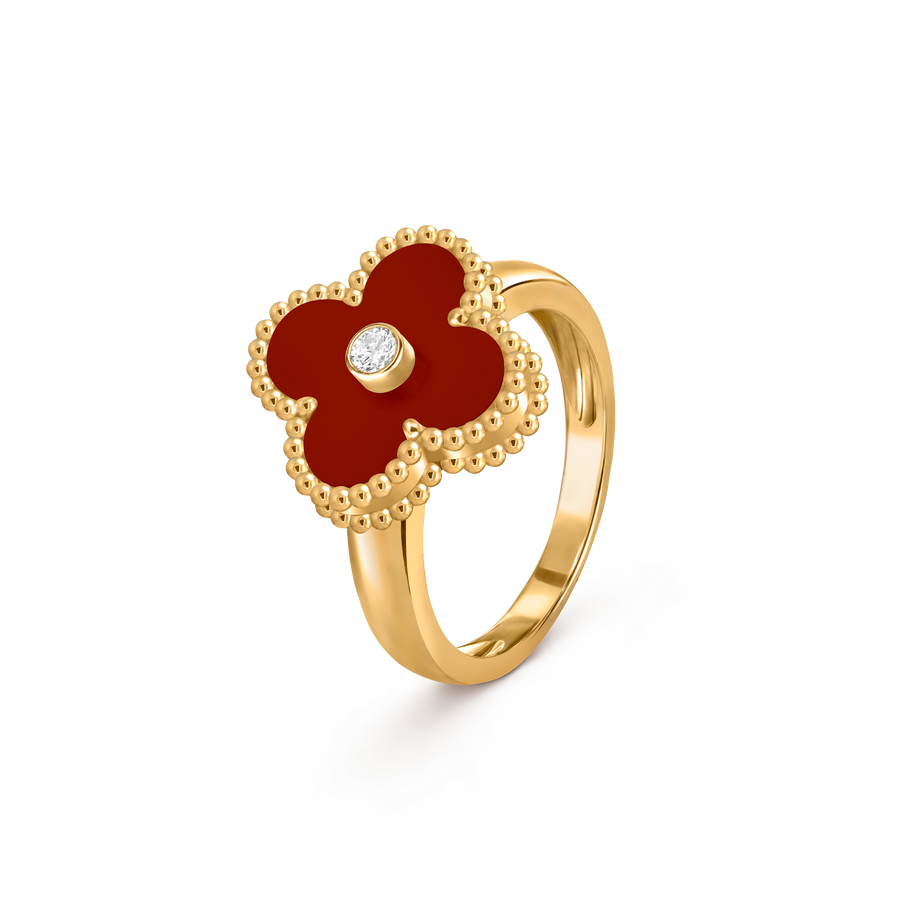 Avaline Alhambra ring, Red Carnelian