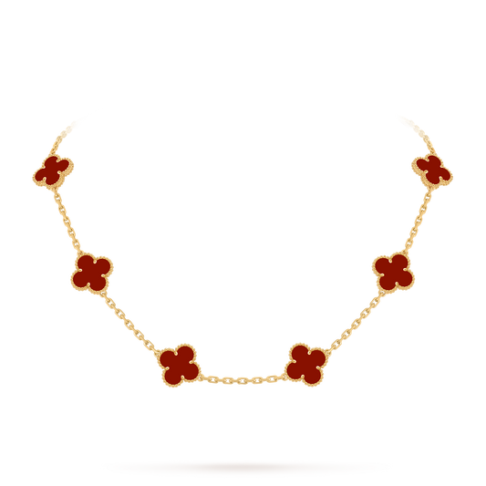 Avaline Alhambra necklace, Red Carnelian