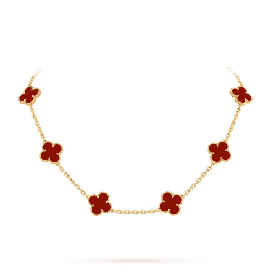 Avaline Alhambra necklace, Red Carnelian