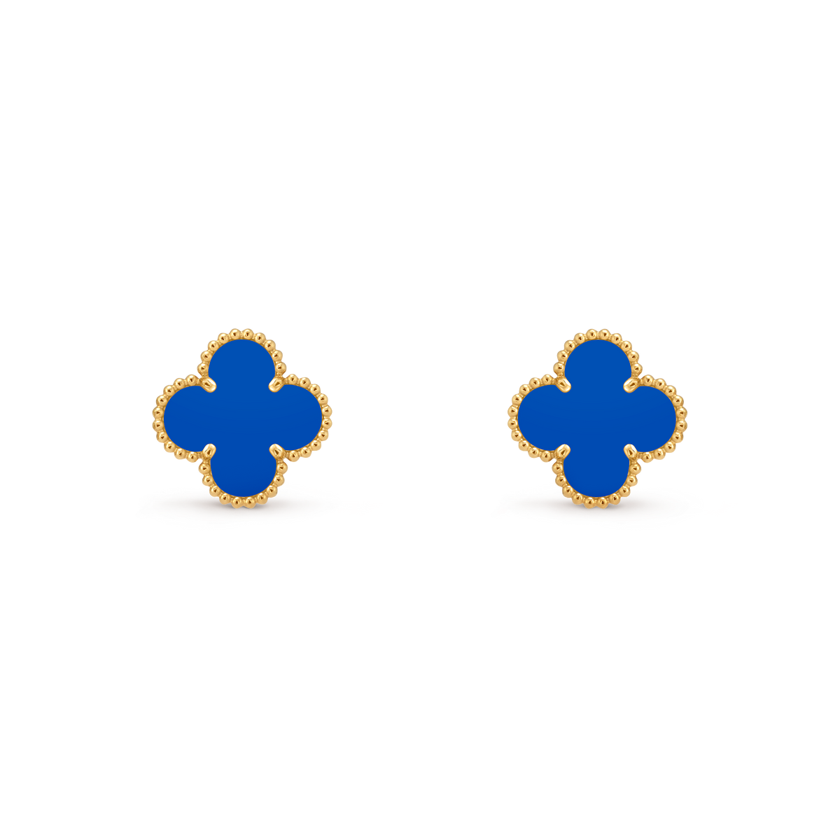 Avaline Alhambra earrings, Blue Agate