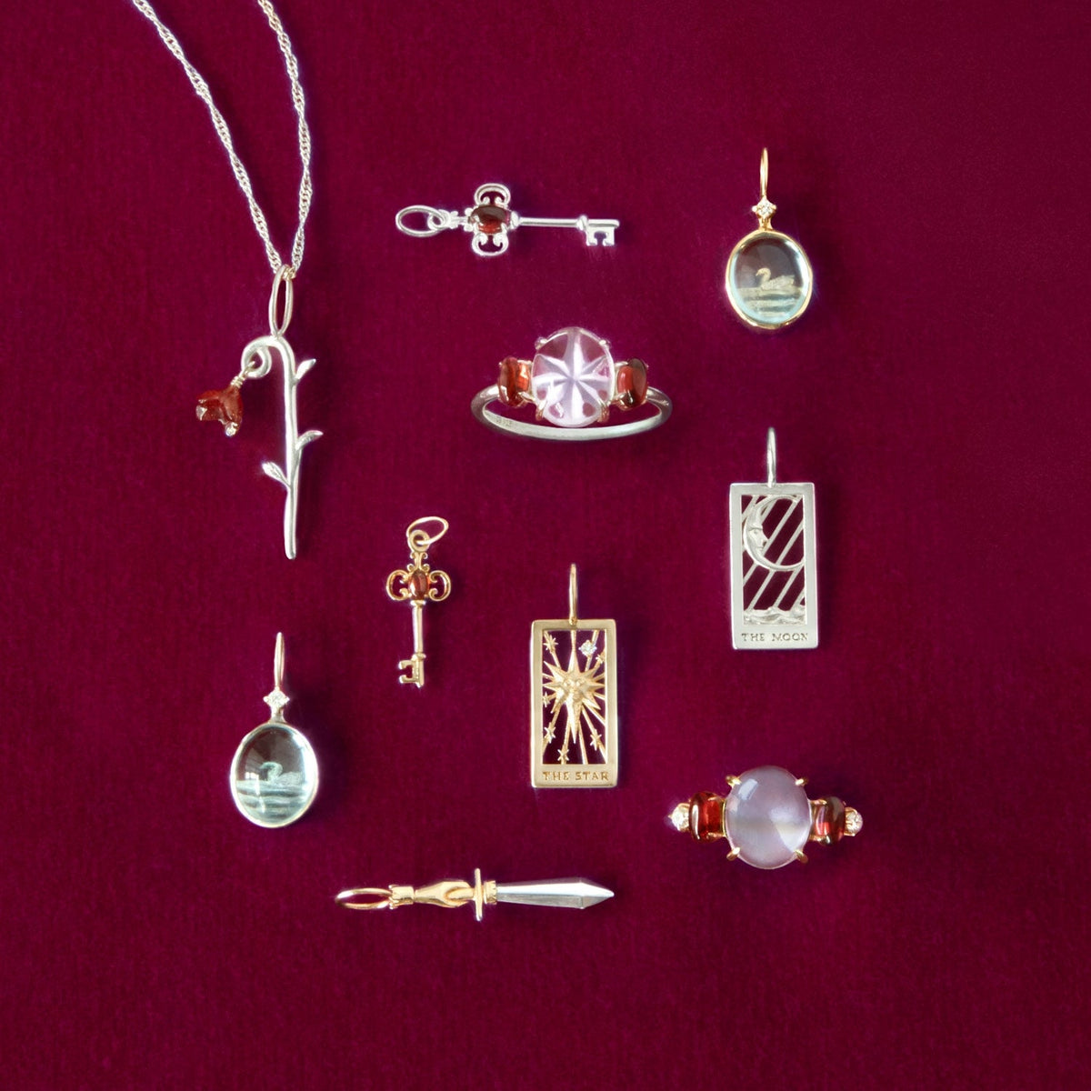 Avaline Hidden Key Gold Charm