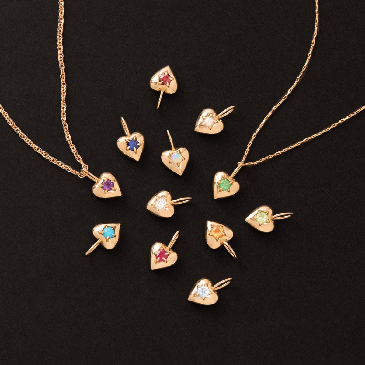 Avaline Sweet Heart Birthstone Charm