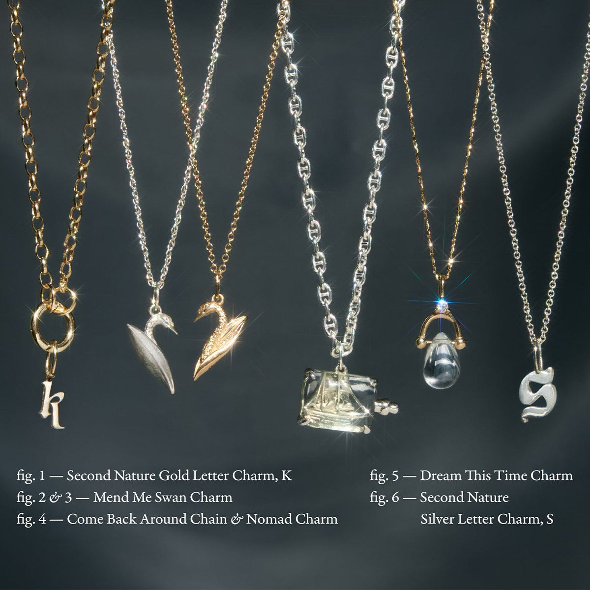 Avaline Second Nature Alphabet Gold Charm