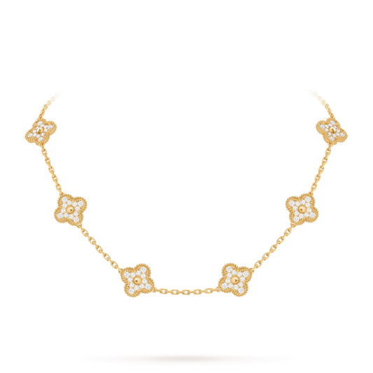 Avaline Alhambra necklace, Clear Stone